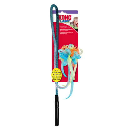 KONG Laser Teaser Ribbons Cat Wand