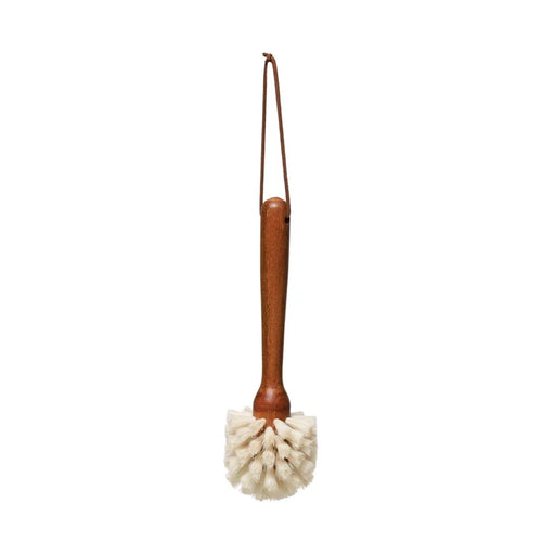 Leather Strap Dish Brush