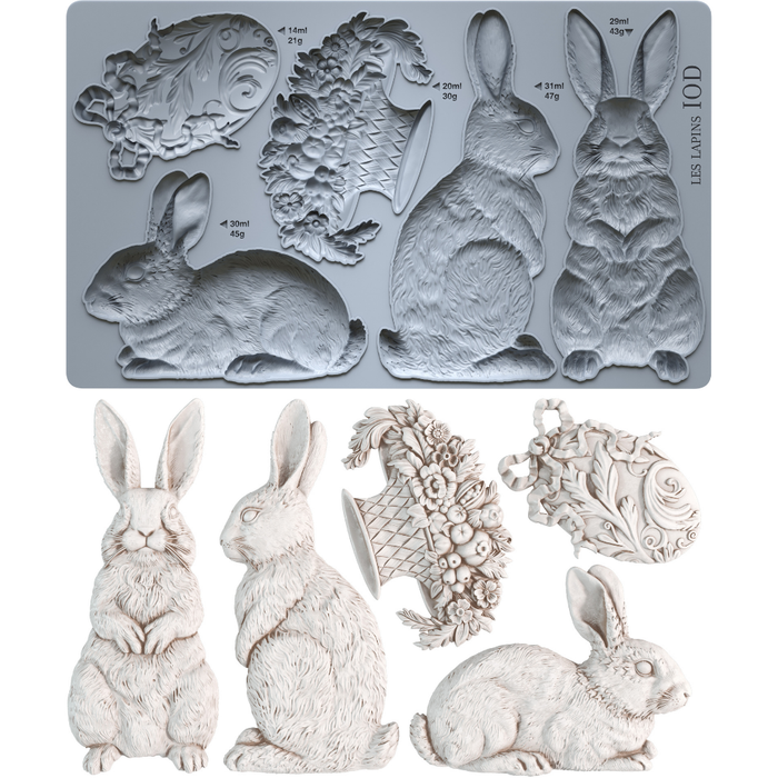 Les Lapins  IOD Mould