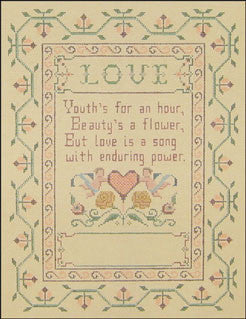 Needlepoint Love Sampler Canvas