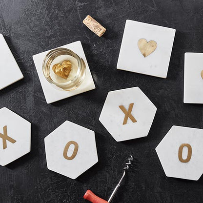 Marble Coasters - XOXO