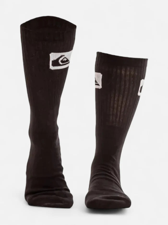 Medias Quiksilver Crew MC Tennis x3 Negro