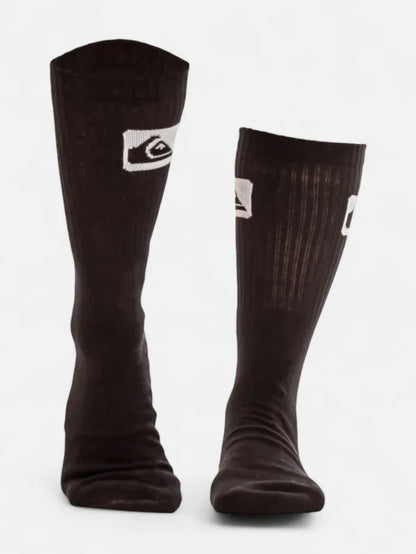 Medias Quiksilver Crew MC Tennis x3 Negro