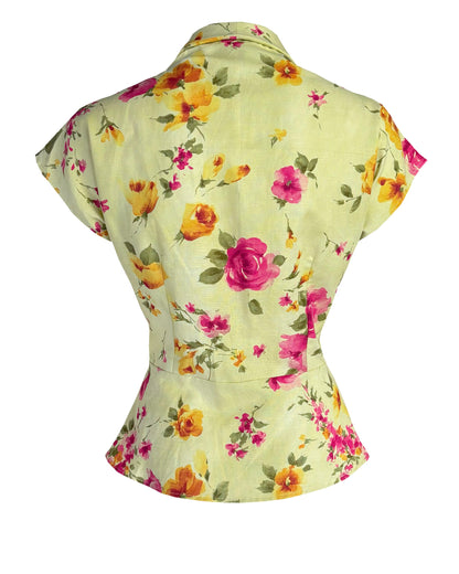 1950s Merle Blouse - Rose Garden