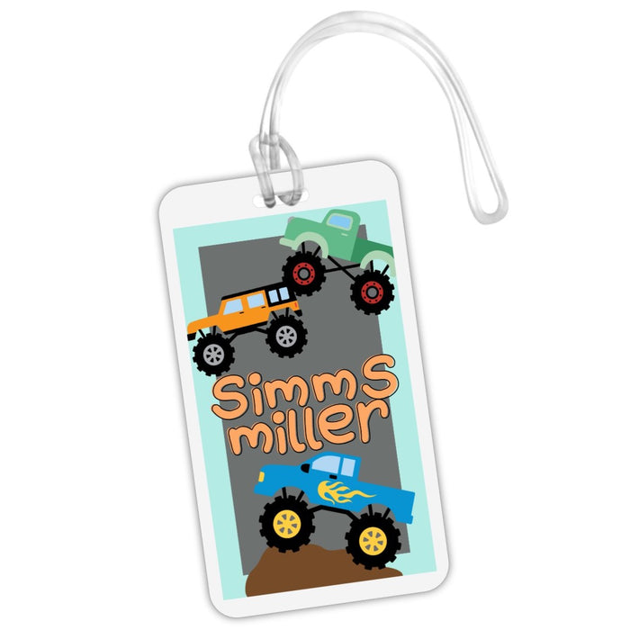 Monster Truck Bag Tag