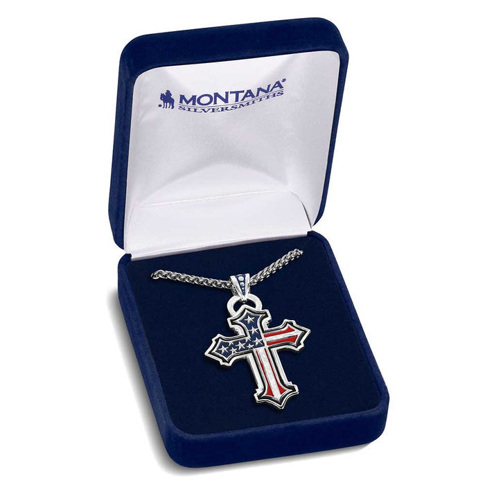 Montana Silversmiths God & Country American Made Necklace