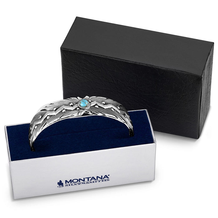 Montana Silversmiths Wild Lightning American Made Cuff Bracelet