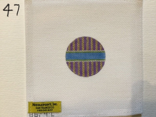 Purple and Gold Mini Round