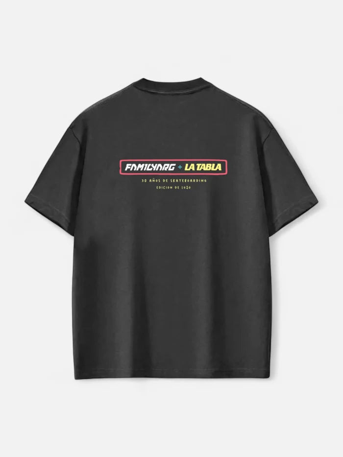 Remera Familyarg Eh! Gato Supersized Gris Topo