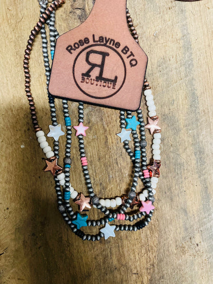 River Turquoise Star necklace