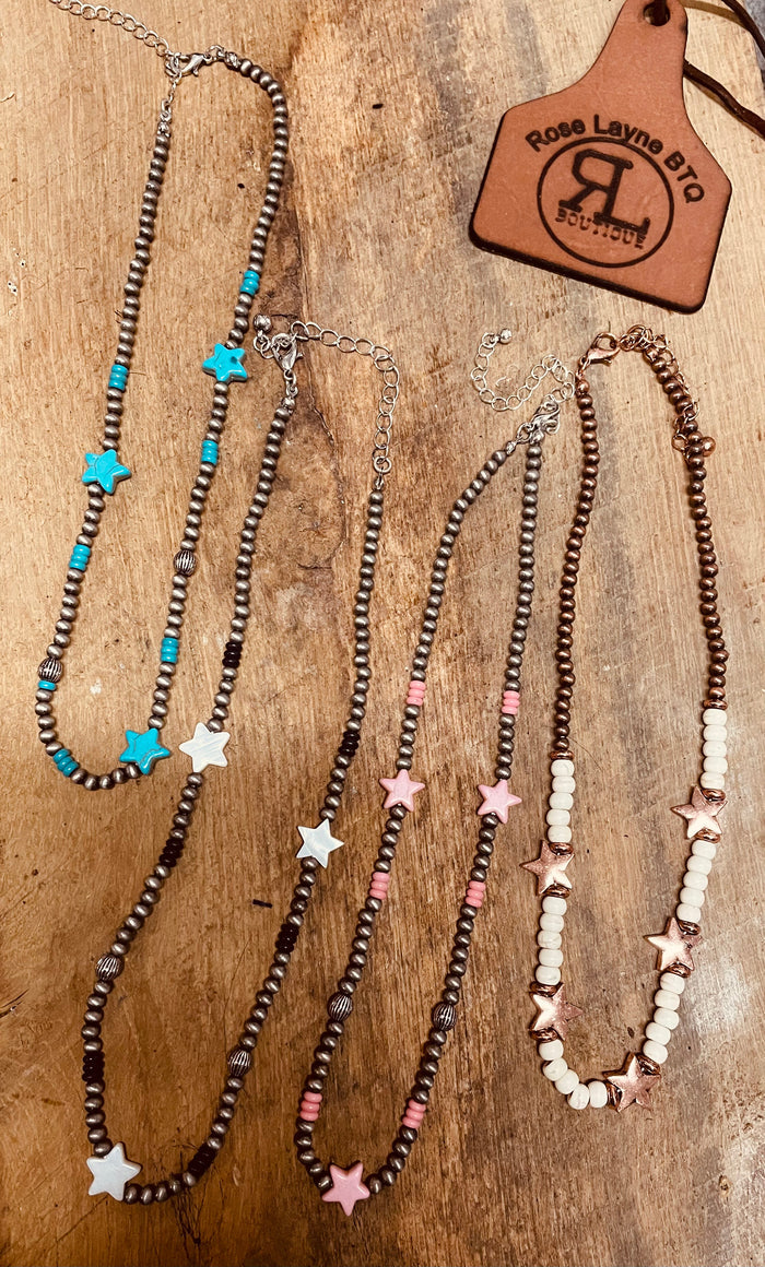 River Turquoise Star necklace