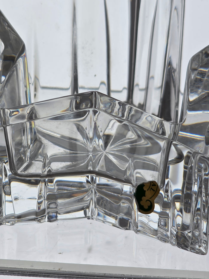 Signed Waterford crystal star votive