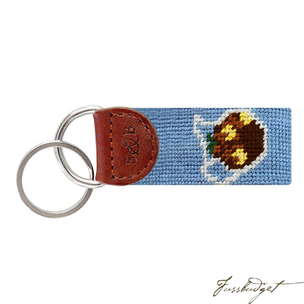 Sweet Tea Needlepoint Key Fob-Fussbudget.com