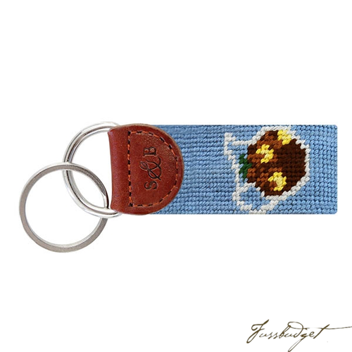 Sweet Tea Needlepoint Key Fob-Fussbudget.com