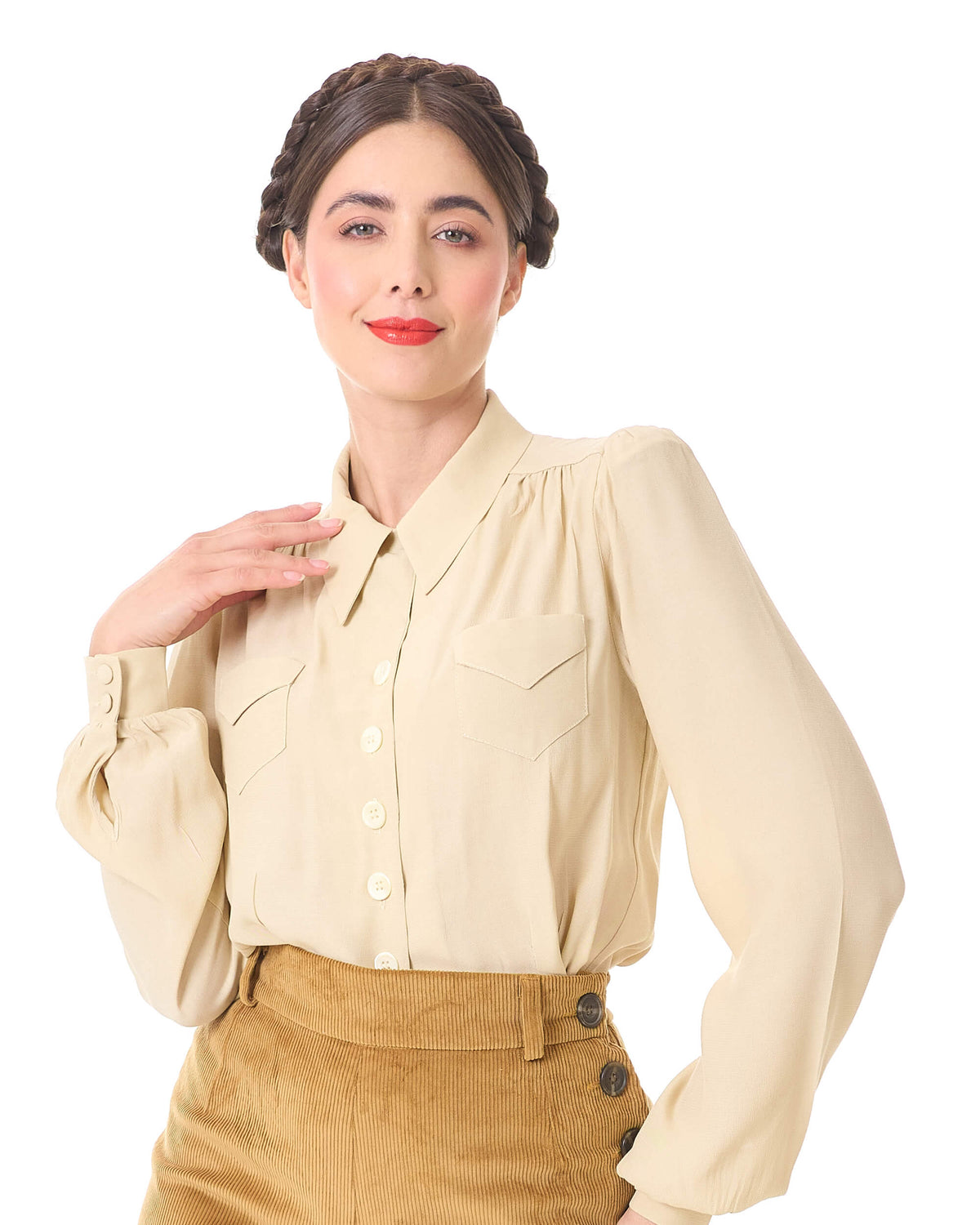 1940s Sweetheart Blouse - Antique