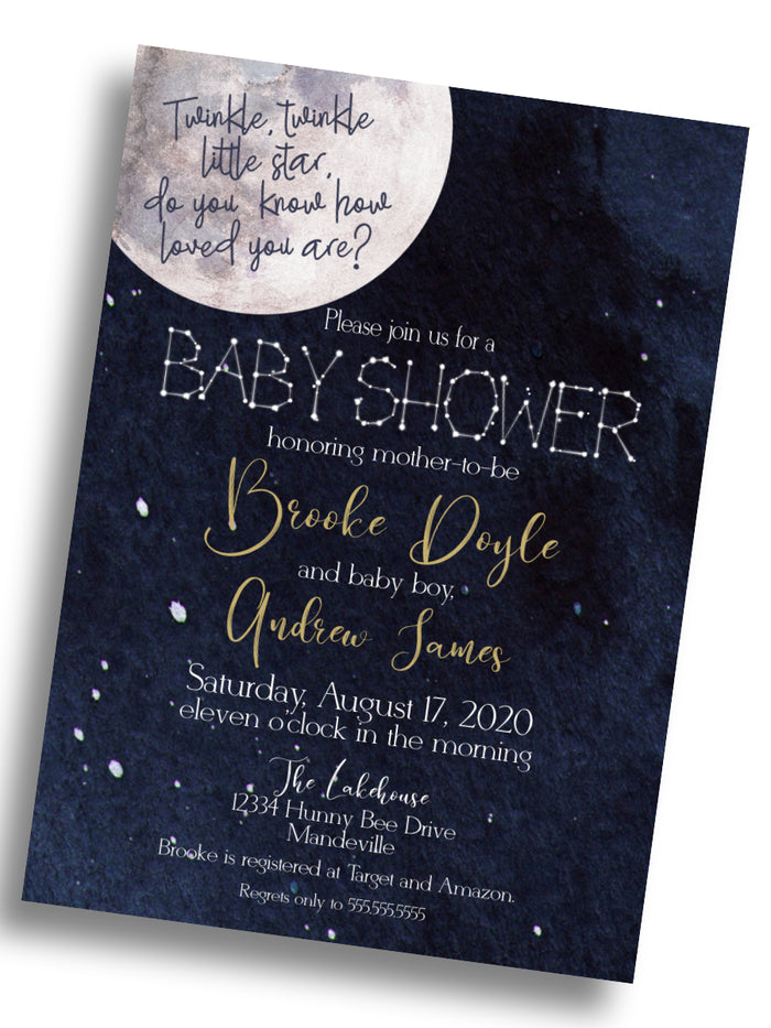 Twinkle Twinkle Baby Shower Invitation