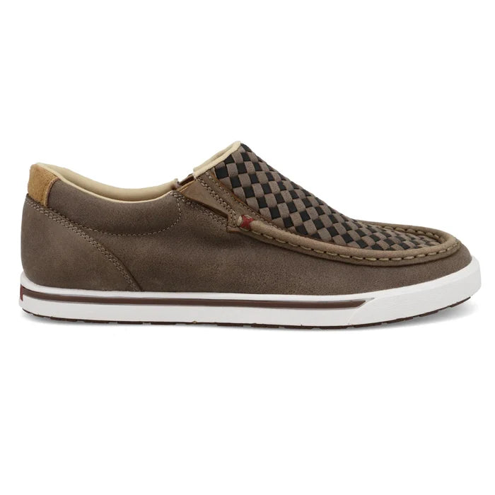 Twisted X Women's Slip-On Kicks in Taupe Grey & Black