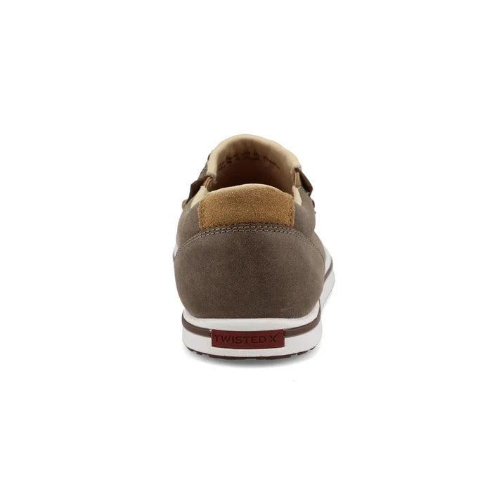 Twisted X Women's Slip-On Kicks in Taupe Grey & Black