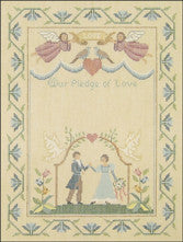 Needlepoint Wedding Sampler 9.5" x 13" Canvas