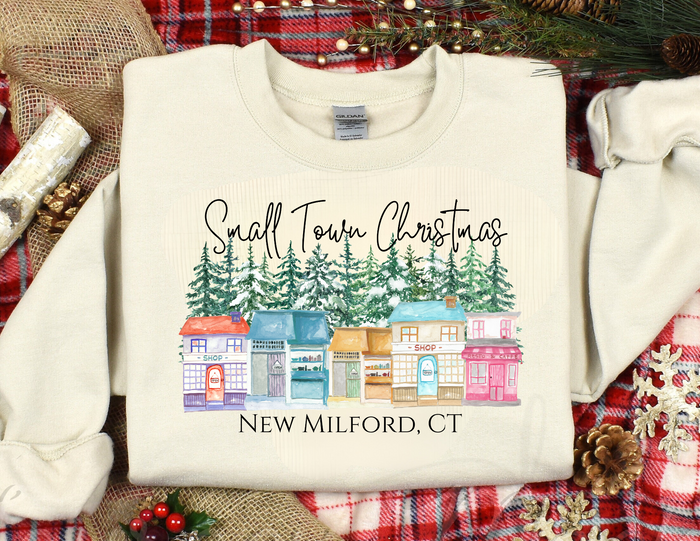 Wholesale Small Town Christmas Custom City/State Sweatshirt