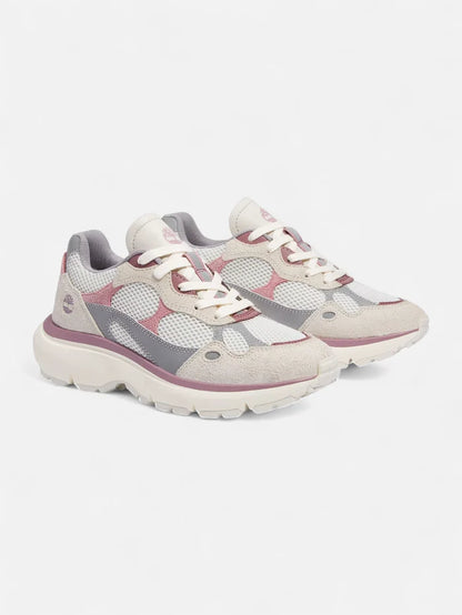 Zapatillas Timberland Mujer Hazel Lane Low Lace Plateado Blanco Violeta