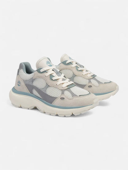 Zapatillas Timberland Mujer Hazel Lane Low Lace Plateado Gris Blanco